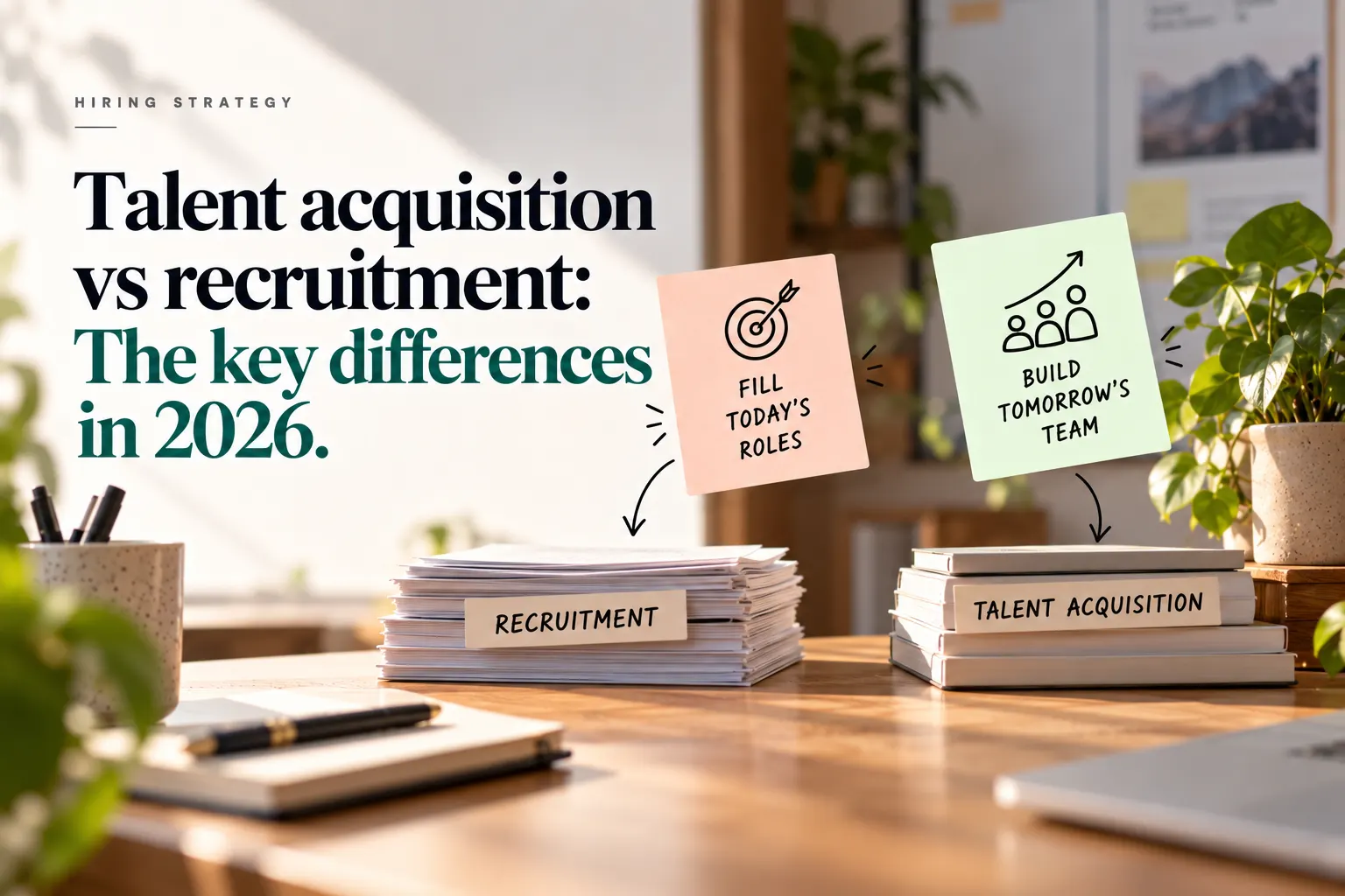 Talent Acquisition vs Recruitment: The Key Differences in 2026